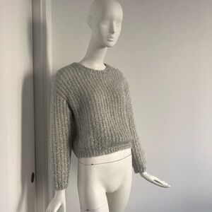H&M Silver Knit Sweater